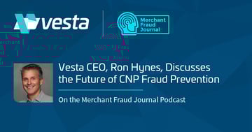 Merchant Fraud Journal Podcast Interviews Vesta CEO, Ron Hynes